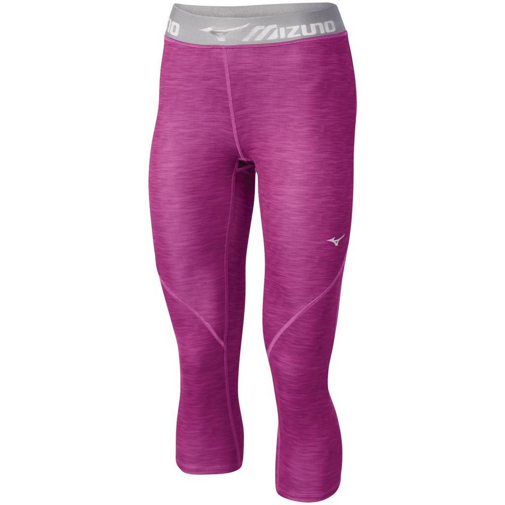 Mizuno Impulse Printed ¾ Női Leggings Lila PUD573698